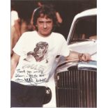 Dudley Moore signed 10x8 inch colour photo dedicated. Good Condition. All autographs come with a