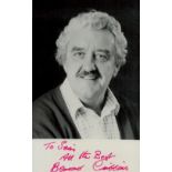 Bernard Cribbins OBE signed black & white photo 3.5x5.5 inch. Dedicated. Was an English actor and