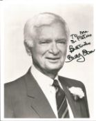 Buddy Ebsen signed 10x8 inch black and white photo dedicated. Good Condition. All autographs come