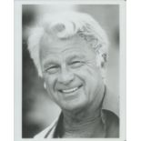 Eddie Albert signed 10x8 inch black and white photo. Good Condition. All autographs come with a