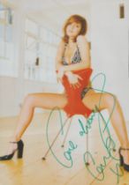 Louise Redknapp signed 12x8 inch colour magazine photo. Good Condition. All autographs come with a