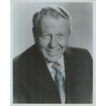 Ralph Bellamy signed 10x8 inch black and white photo dedicated. Good Condition. All autographs