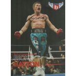 Ricky Hatton signed 12x8 inch colour promo photo. Good Condition. All autographs come with a