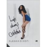 Alesha Dixon signed 12x8 inch colour photo. Good Condition. All autographs come with a Certificate