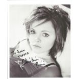 Christina Ricci signed 10x8 inch black and white photo dedicated. Good Condition. All autographs