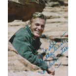 Tab Hunter signed 10x8 inch colour photo dedicated. Good Condition. All autographs come with a