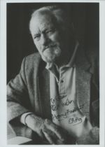 Harry Andrews signed 7x5 inch black and white photo dedicated. Good Condition. All autographs come