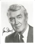 James Stewart signed 10x8 inch black and white photo. Good Condition. All autographs come with a