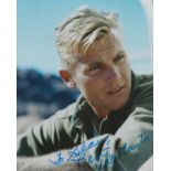 Tab Hunter signed 10x8 inch colour photo dedicated. Good Condition. All autographs come with a