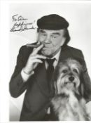 Lionel Stander signed 10x8 inch black and white photo dedicated. Good Condition. All autographs come