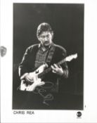 Chris Rea signed 10x8 inch black and white photo. Good Condition. All autographs come with a
