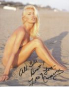 Caprice signed 10x8 inch colour photo. Good Condition. All autographs come with a Certificate of