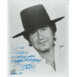 Trini Lopez signed 10x8 inch black and white photo dedicated comes with accompanying ALS. Good