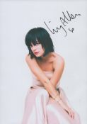 Lily Allen signed 7x5 inch colour photo. Good Condition. All autographs come with a Certificate of