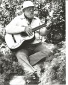 Burl Ives signed 10x8 inch black and white photo. Good Condition. All autographs come with a