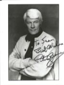 Peter Graves signed 10x8 inch black and white photo dedicated. Good Condition. All autographs come