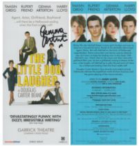 Gemma Arterton signed Theatre flyer. 'The Little Dog Laughed'. An Actress. Good Condition. All