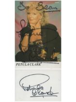 Petula Clark signed 6x4 inch colour photo dedicated signature a little grain also signed on reverse.