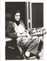 Sean Young signed 10x8 inch black and white photo dedicated. Good Condition. All autographs come