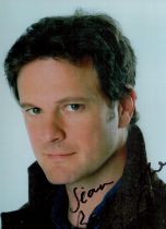 Colin Firth CBE signed colour photo 6x4 Inch. Dedicated. Is an English actor and producer. He was