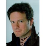 Colin Firth CBE signed colour photo 6x4 Inch. Dedicated. Is an English actor and producer. He was
