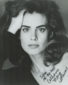 Catherine Mary Stewart signed 10x8 inch black and white photo dedicated. Good Condition. All