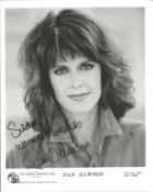 Pam Dawber signed 10x8 inch black and white promo photo dedicated. Good Condition. All autographs