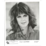 Pam Dawber signed 10x8 inch black and white promo photo dedicated. Good Condition. All autographs