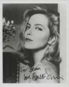 Greta Scacchi signed 10x8 inch black and white photo dedicated. Good Condition. All autographs