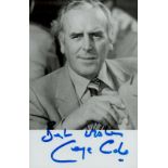 George Cole OBE signed black & white photo 5.5x3.5 Inch. Was an English actor whose career spanned