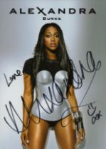 Alexandra Burke signed 6x4 inch colour promo photo. Good Condition. All autographs come with a