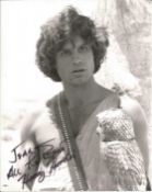 Harry Hamlin signed 10x8 inch black and white photo. Dedicated. Good Condition. All autographs