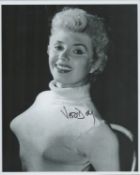 Vera Day signed 10x8 inch black and white photo. Good Condition. All autographs come with a