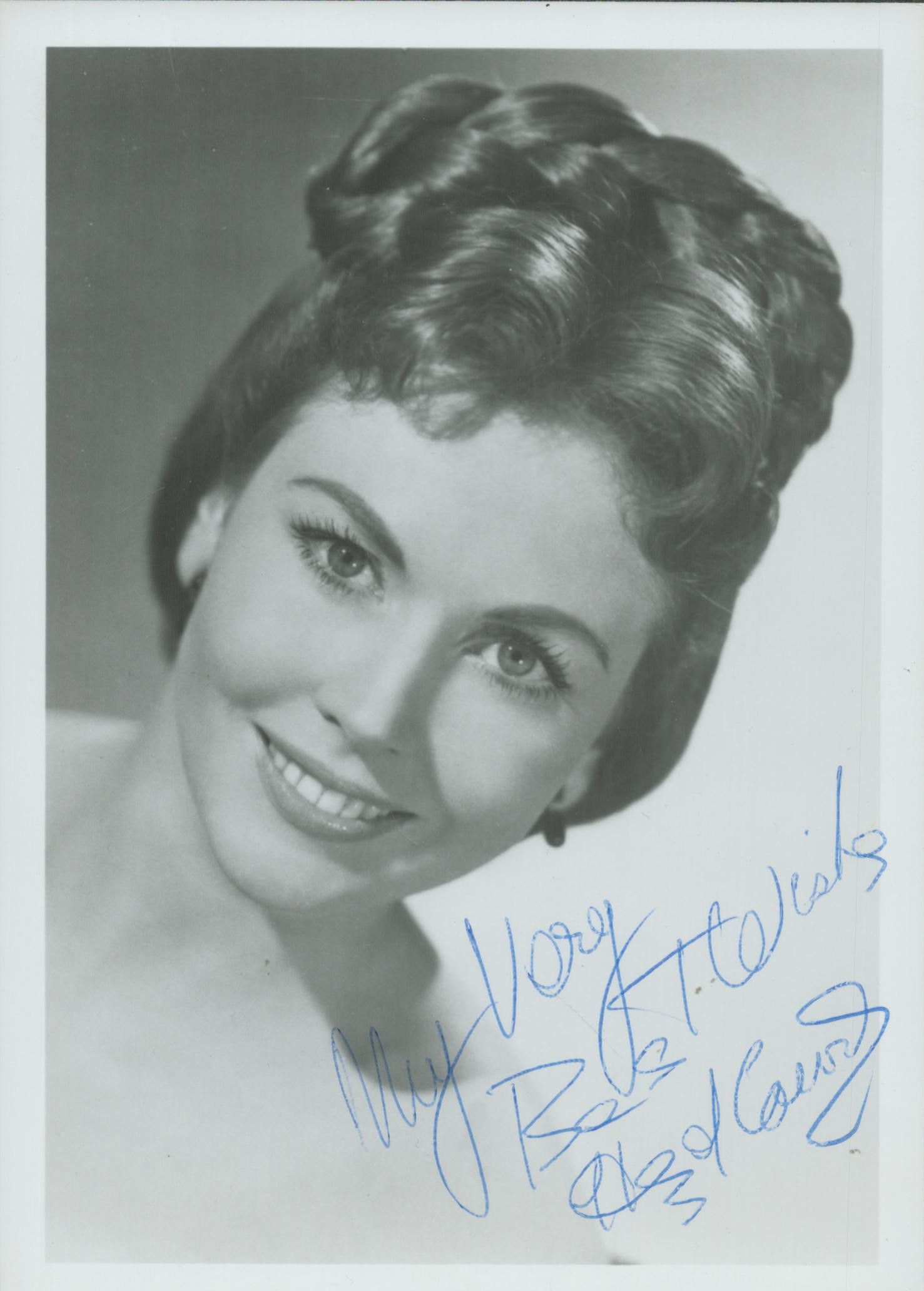 Hazel Court signed 7x5 inch black and white photo. Good Condition. All autographs come with a