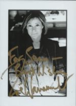 Zoë Wanamaker CBE signed black & white photo. Dedicated. Is an American-British actress who has