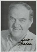 Karl Malden signed 7x5 inch black and white photo. Good Condition. All autographs come with a