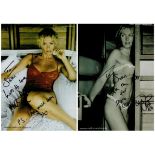 Nell McAndrew signed promo colour photo. 8.25x6 Inch. Dedicated. Is an English glamour model, TV