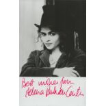 Helena Bonham Carter signed 6x4 inch colour photo. Good Condition. All autographs come with a