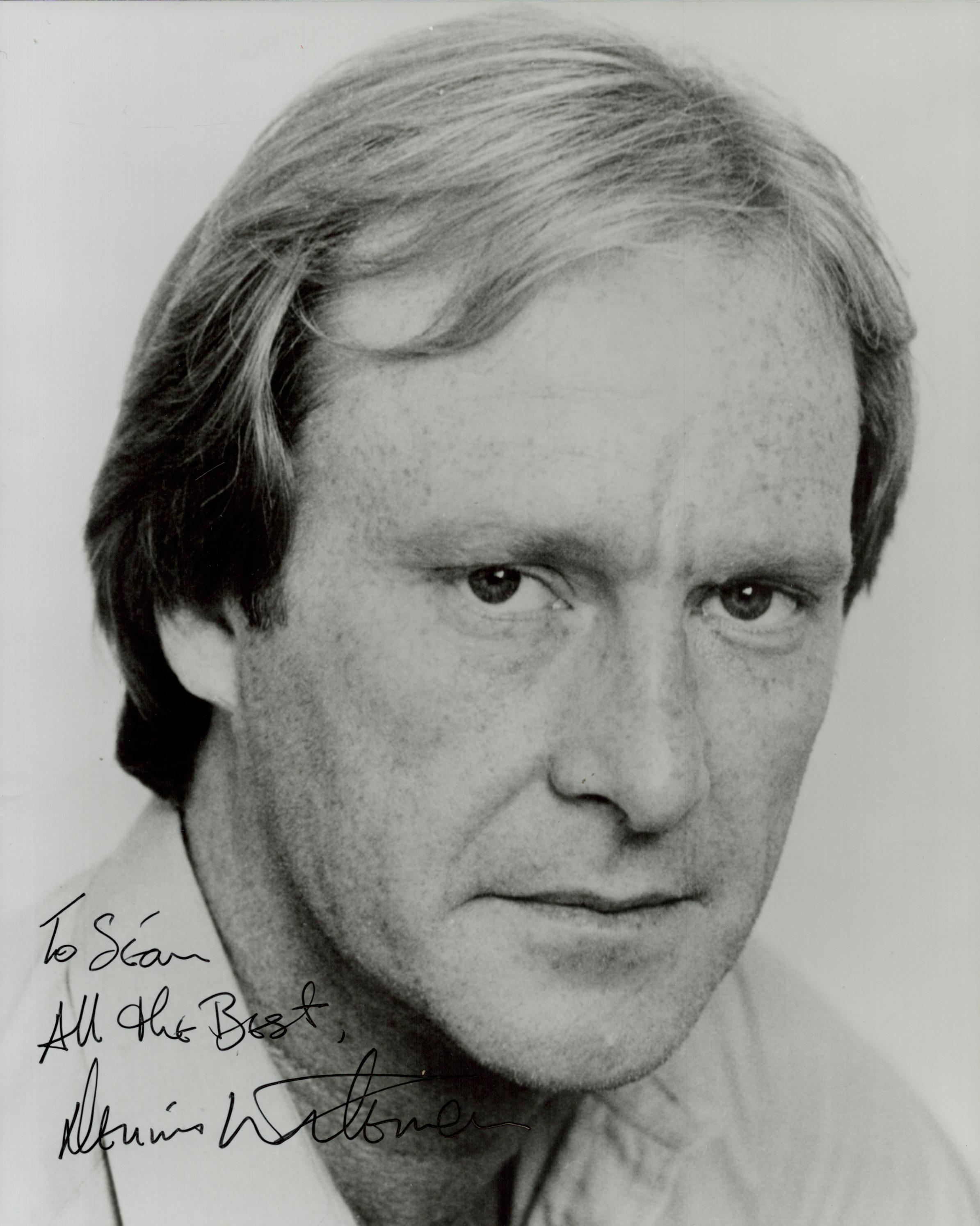 Dennis Waterman signed black & white photo 10x8 Inch. Dedicated. Was an English actor and singer. He