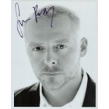 Simon Pegg signed 10x8 inch black and white photo. Good Condition. All autographs come with a