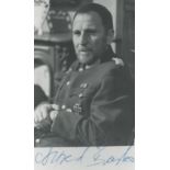 Alfred Burke signed 6x4 inch black and white photo. Good Condition. All autographs come with a