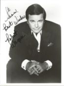 Robert Wagner signed 10x8 inch black and white photo dedicated. Good Condition. All autographs