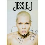 Jessie J signed 8x6 inch colour promo photo. Good Condition. All autographs come with a