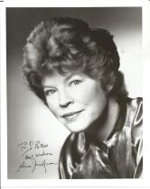 Anne Jackson signed 10x8 inch black and white photo dedicated. Good Condition. All autographs come