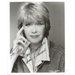 Anne Francis signed 10x8 inch black and white photo dedicated. Good Condition. All autographs come
