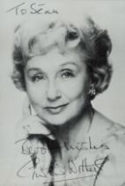 Googie Withers signed black & white photo 6x4 Inch. Dedicated. Was an English entertainer. She was a