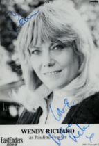 Wendy Richard signed promo colour photo Approx. 6x4 Inch. Dedicated. As Pauline Fowler is a