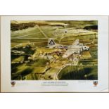 Last One Home By Reg Payne, Large Colour Print Signed by 2 Major Joseph J Reus, Teddy Kirkpatrick,