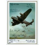 Operation Manna - Took Place between 29th April and 6th May 1945, Colour Photo Signed by 9 including