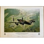 Lancaster VN-B for Baker, 50 Squadron - Over RAF Skellingthorpe By Reg Payne, Limited Edition Print,